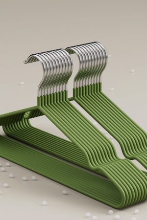 Holyfree-Clothes hangers-Hangers 8 Pack, Non Slip Clothes Hangers Space Saving, Heavy Duty Rubber Coated Wire Hanger for Coat, Shirt, Dress, Pants